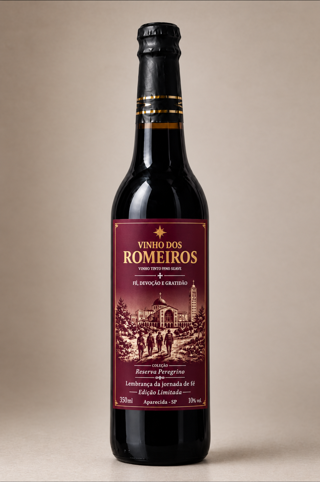 Garrafa Vinho tinto suave — Vinho dos Romeiros