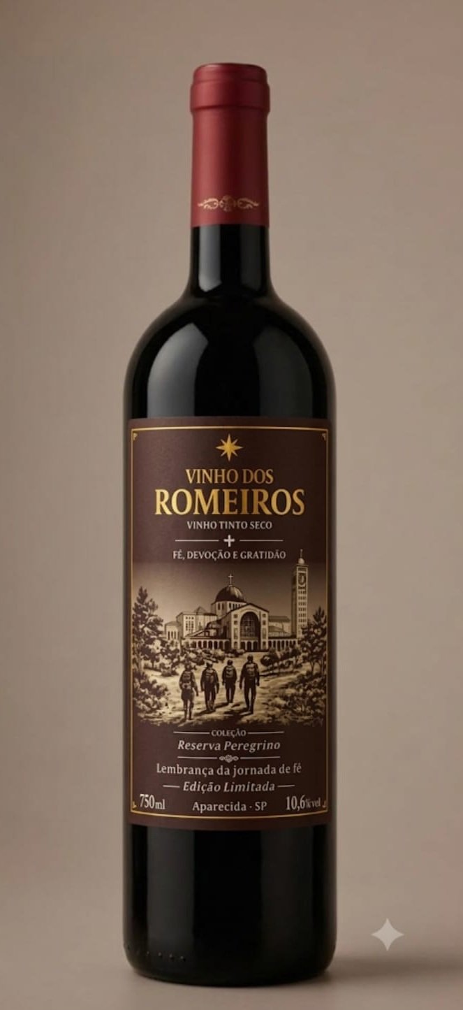 Garrafa Vinho tinto seco 750 ml — Vinho dos Romeiros